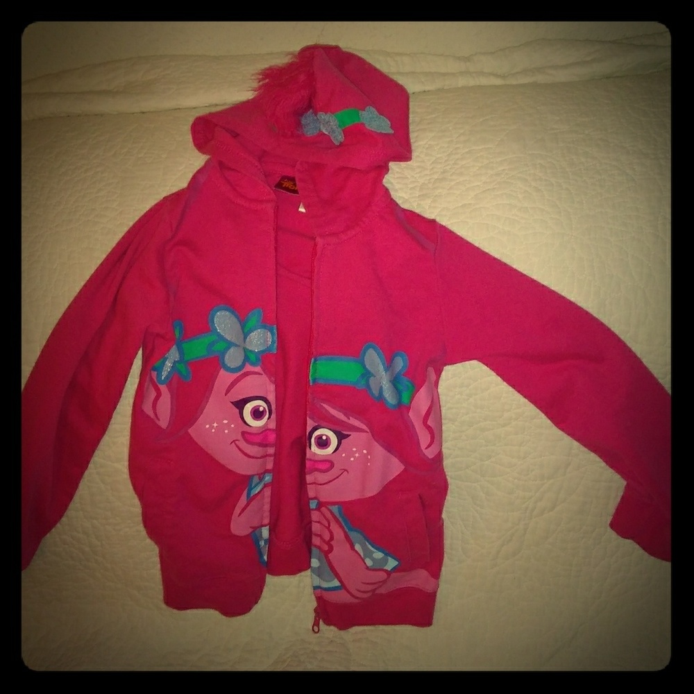 Girls Poppy zipper hoodie